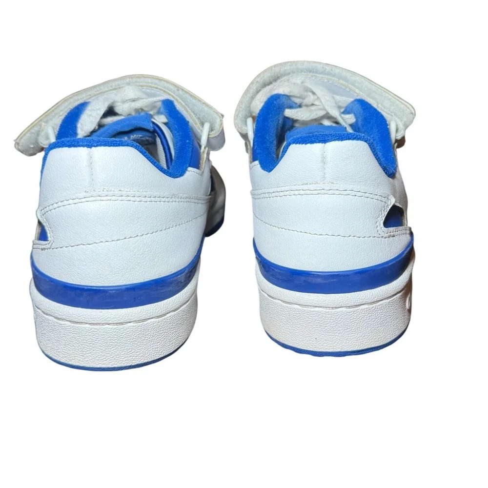 Adidas Forum Low Mens Sneakers White Royal Blue‎ FY7756 Size 9